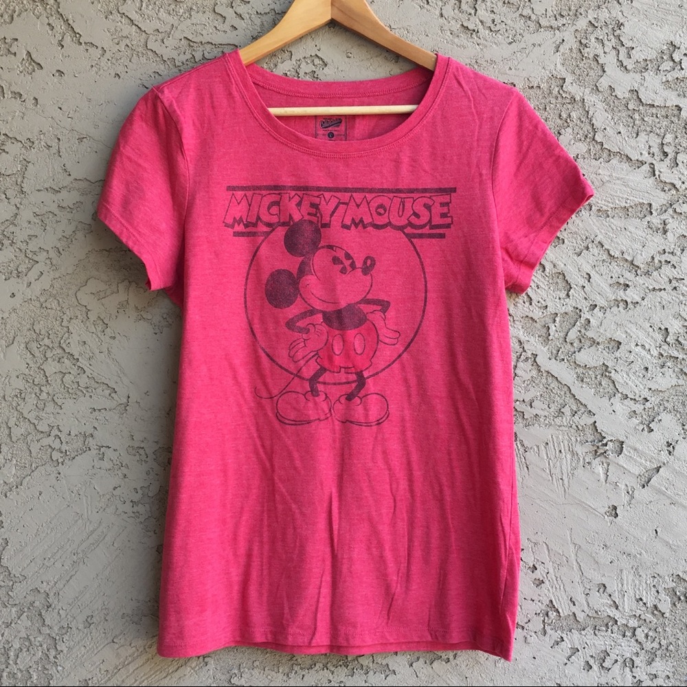 DISNEY Old Navy Mickey Mouse Red Graphic T-Shirt